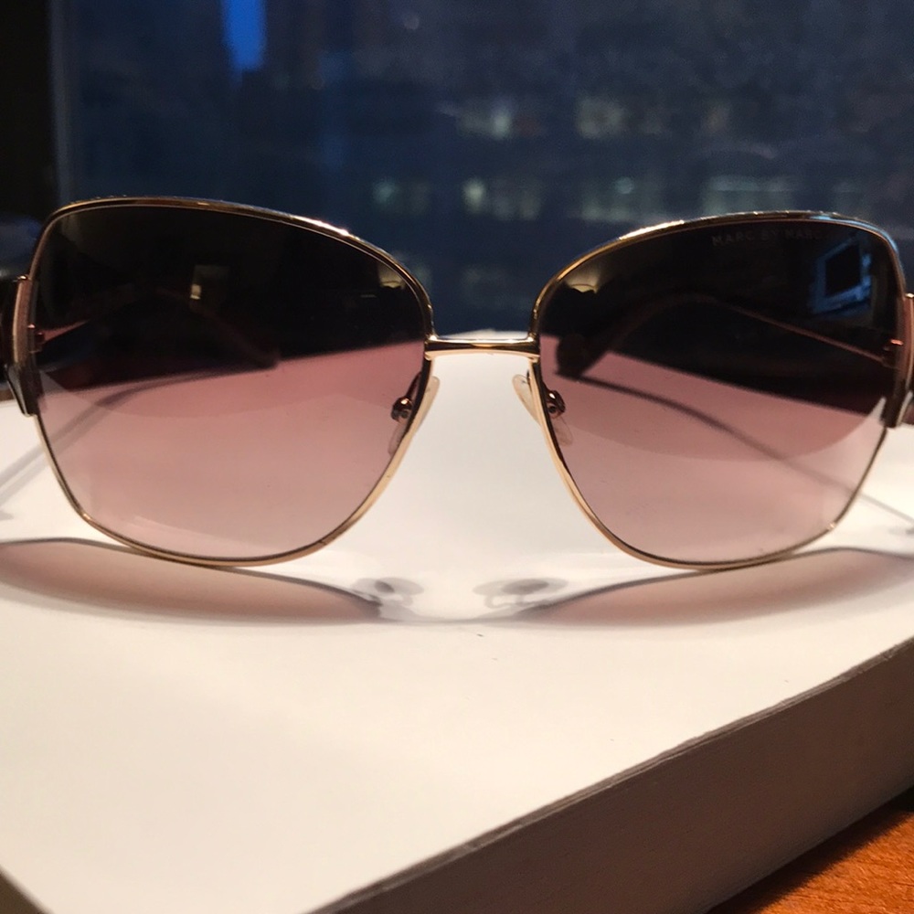 Marc by Marc Jacobs Gold & Brown Sunglasses